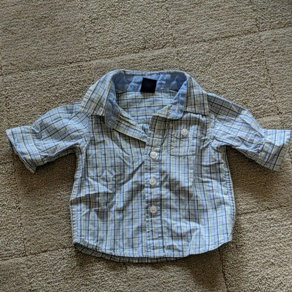 Baby Gap baby boy's plaid oxford button down shirt